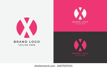 Bold Letter X Abstract Logo Design: Creative Branding and Corporate Identity Concept