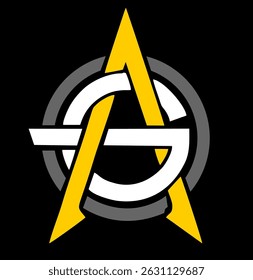 Bold Letters Forming Unity Through Shapes Colors and Geometry. VECTOR ILLUSTRATOR