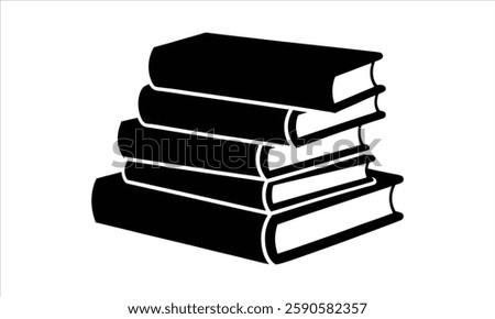 Bold Library Book Symbol Design