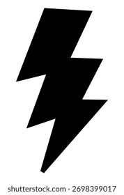 Icono audaz del rayo que representa la energía, la potencia y el impacto electrizante en el diseño.