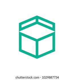 Bold line Abstract Box Shape Symbol