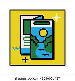Bold lined dopamine bright self care blocks