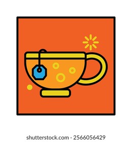 Bold lined dopamine bright self care blocks