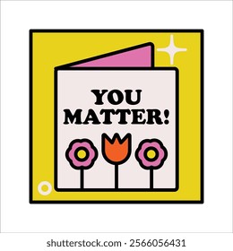 Bold lined dopamine bright self care blocks