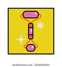 Bold lined dopamine bright self care blocks