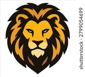 Bold Lion Mane Mascot Symbol
