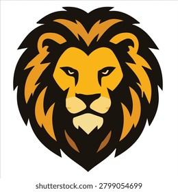 Bold Lion Mane Mascot Symbol