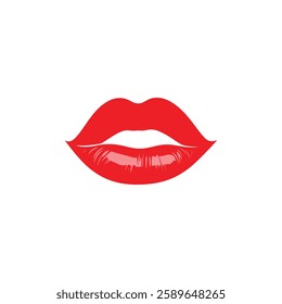 Bold Lip Kiss Icon Design