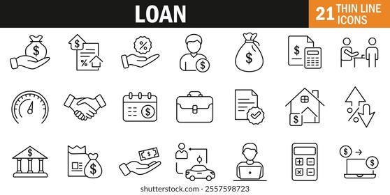 "Bold Loan Icon Symbolizing Financial Support and Credit"