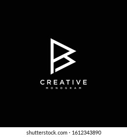 Bold logo design of letter B with clean background - EPS10 - Vector.