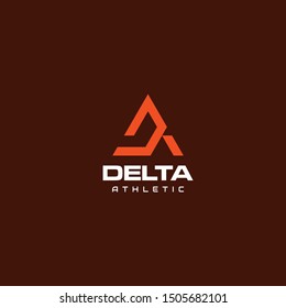 Bold logo design of letter D and A with dark background - EPS10 - Vector.