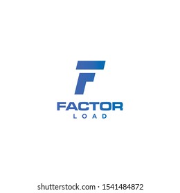 Bold logo design of letter F and L with white background - EPS10 - vector.