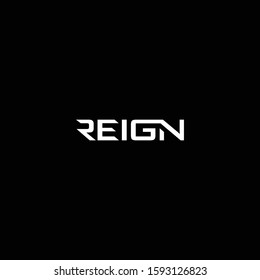 Bold logo design of letter R with black background - EPS10 - Vector.