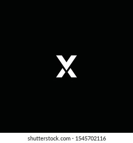 Bold logo design of letter V and X with dark background - EPS10 - Vector.