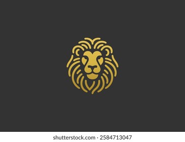 A bold logo featuring a lion's head, symbolizing strength, courage, and leadership.