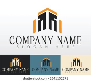 A bold logo illustration concept for the real estate market.