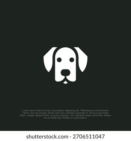 Logotipo audaz y leal de la cabeza del perro, que muestra la confianza y la accesibilidad para una identidad de marca fuerte y relacionable
