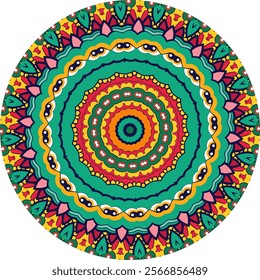 Bold Mandala Artwork Featuring Concentric Layers