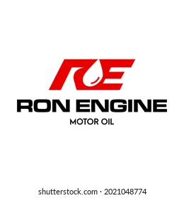 Bold and masculine logo about the automotive industry, oil.
EPS 10, Vector.