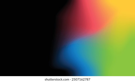 Bold Metallic Gradient Background. Abstract Mesh Vectors, Dynamic Fluid Color Design.