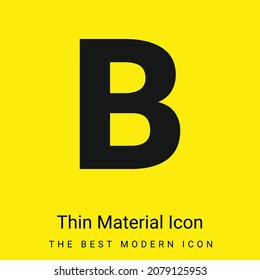 Icono de material amarillo brillante mínimo