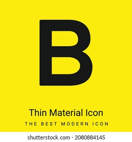 Bold minimal bright yellow material icon