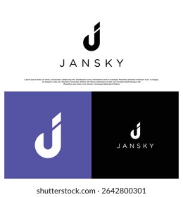 Bold and minimalist letter J logo with clean lines, perfect for modern branding, business identity, or creative design use.