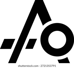 A bold and minimalist vector logo representing the letter A, crafted entirely from geometric shapes. This abstract design features sharp triangles forming the main structure, complemented by a clean circle and a solid horizontal line. The stark black and white color palette provides a high-contrast, modern look that is both professional and memorable. This logo is perfectly suited for technology startups, engineering firms, architectural studios, or any corporate business that wants to project an image of precision, stability, and innovation. Being a vector (EPS) file, it can be scaled to any size without loss of quality, ensuring crisp reproduction across all media.