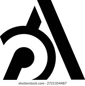 A bold and minimalist vector logo representing the letter A, crafted entirely from geometric shapes. This abstract design features sharp triangles forming the main structure, complemented by a clean circle and a solid horizontal line. The stark black and white color palette provides a high-contrast, modern look that is both professional and memorable. This logo is perfectly suited for technology startups, engineering firms, architectural studios, or any corporate business that wants to project an image of precision, stability, and innovation. Being a vector (EPS) file, it can be scaled to any size without loss of quality, ensuring crisp reproduction across all media.