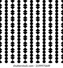 Bold minimalistic seamless checkered pattern. Repeating geometric triangle circles shapes tessellation. Abstract vector background design. repeatable illustration for fashion print texture fabric 