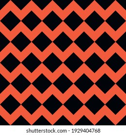 Kühne minimalistische nahtlose Zickzacklinien Muster. Wiederholung der Verlegung geometrischer Quadrate. Abstraktes Vektorhintergrunddesign.