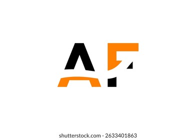 Bold and Modern A F Logo Design – Perfect for Branding, Business Identity, and Creative Expression