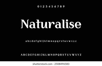 Bold modern font.Serif Font. Typical Italic Capital letters Smaller Urban typographic alphabet fonts for digital, fashion, sports, entertainment, technology, logo design, and vector illustration