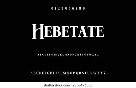 Bold modern font.Serif Font. Typical Italic Capital letters Smaller Urban typographic alphabet fonts for digital, fashion, sports, entertainment, technology, logo design, and vector illustration