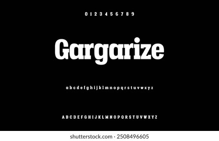 Bold modern font.Serif Font. Typical Italic Capital letters Smaller Urban typographic alphabet fonts for digital, fashion, sports, entertainment, technology, logo design, and vector illustration