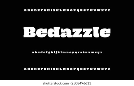 Bold modern font.Serif Font. Typical Italic Capital letters Smaller Urban typographic alphabet fonts for digital, fashion, sports, entertainment, technology, logo design, and vector illustration