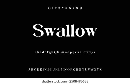 Bold modern font.Serif Font. Typical Italic Capital letters Smaller Urban typographic alphabet fonts for digital, fashion, sports, entertainment, technology, logo design, and vector illustration