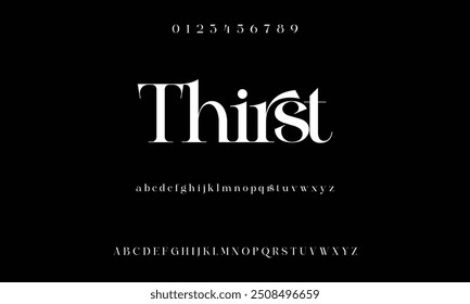 Bold modern font.Serif Font. Typical Italic Capital letters Smaller Urban typographic alphabet fonts for digital, fashion, sports, entertainment, technology, logo design, and vector illustration