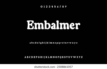 Bold modern font.Serif Font. Typical Italic Capital letters Smaller Urban typographic alphabet fonts for digital, fashion, sports, entertainment, technology, logo design, and vector illustration