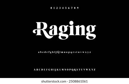 Bold modern font.Serif Font. Typical Italic Capital letters Smaller Urban typographic alphabet fonts for digital, fashion, sports, entertainment, technology, logo design, and vector illustration