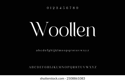 Bold modern font.Serif Font. Typical Italic Capital letters Smaller Urban typographic alphabet fonts for digital, fashion, sports, entertainment, technology, logo design, and vector illustration