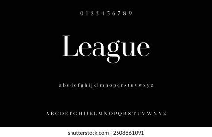 Bold modern font.Serif Font. Typical Italic Capital letters Smaller Urban typographic alphabet fonts for digital, fashion, sports, entertainment, technology, logo design, and vector illustration