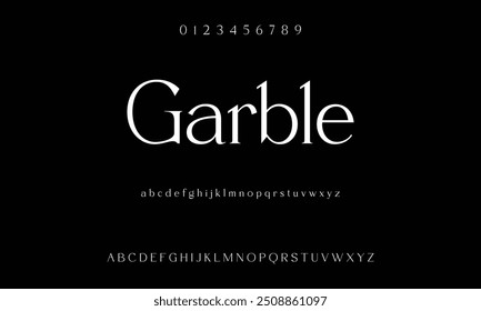 Bold modern font.Serif Font. Typical Italic Capital letters Smaller Urban typographic alphabet fonts for digital, fashion, sports, entertainment, technology, logo design, and vector illustration