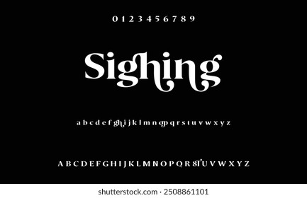 Bold modern font.Serif Font. Typical Italic Capital letters Smaller Urban typographic alphabet fonts for digital, fashion, sports, entertainment, technology, logo design, and vector illustration