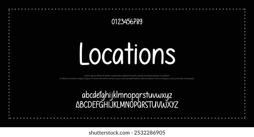 Bold modern font.Serif Font. Typical Italic Capital letters Smaller Urban typographic alphabet fonts for digital, fashion, sports, entertainment, technology, logo design, and vector illustration