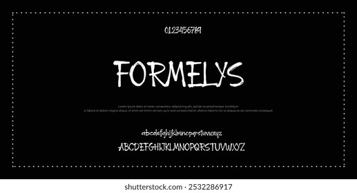 Bold modern font.Serif Font. Typical Italic Capital letters Smaller Urban typographic alphabet fonts for digital, fashion, sports, entertainment, technology, logo design, and vector illustration