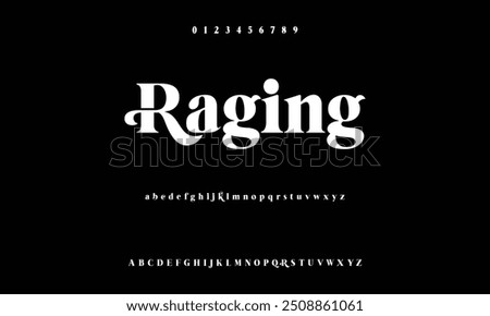 Bold modern font.Serif Font. Typical Italic Capital letters Smaller Urban typographic alphabet fonts for digital, fashion, sports, entertainment, technology, logo design, and vector illustration