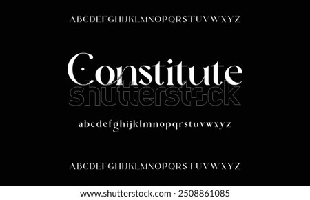 Bold modern font.Serif Font. Typical Italic Capital letters Smaller Urban typographic alphabet fonts for digital, fashion, sports, entertainment, technology, logo design, and vector illustration