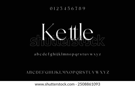 Bold modern font.Serif Font. Typical Italic Capital letters Smaller Urban typographic alphabet fonts for digital, fashion, sports, entertainment, technology, logo design, and vector illustration