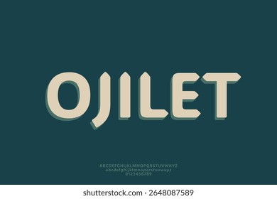 Bold and Modern Geometric Display Font with Distinctive Angles
